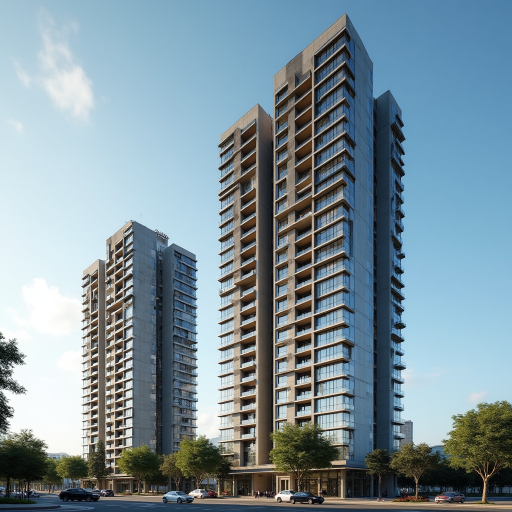 Modern high-rise residential towers in Santiago, Chile