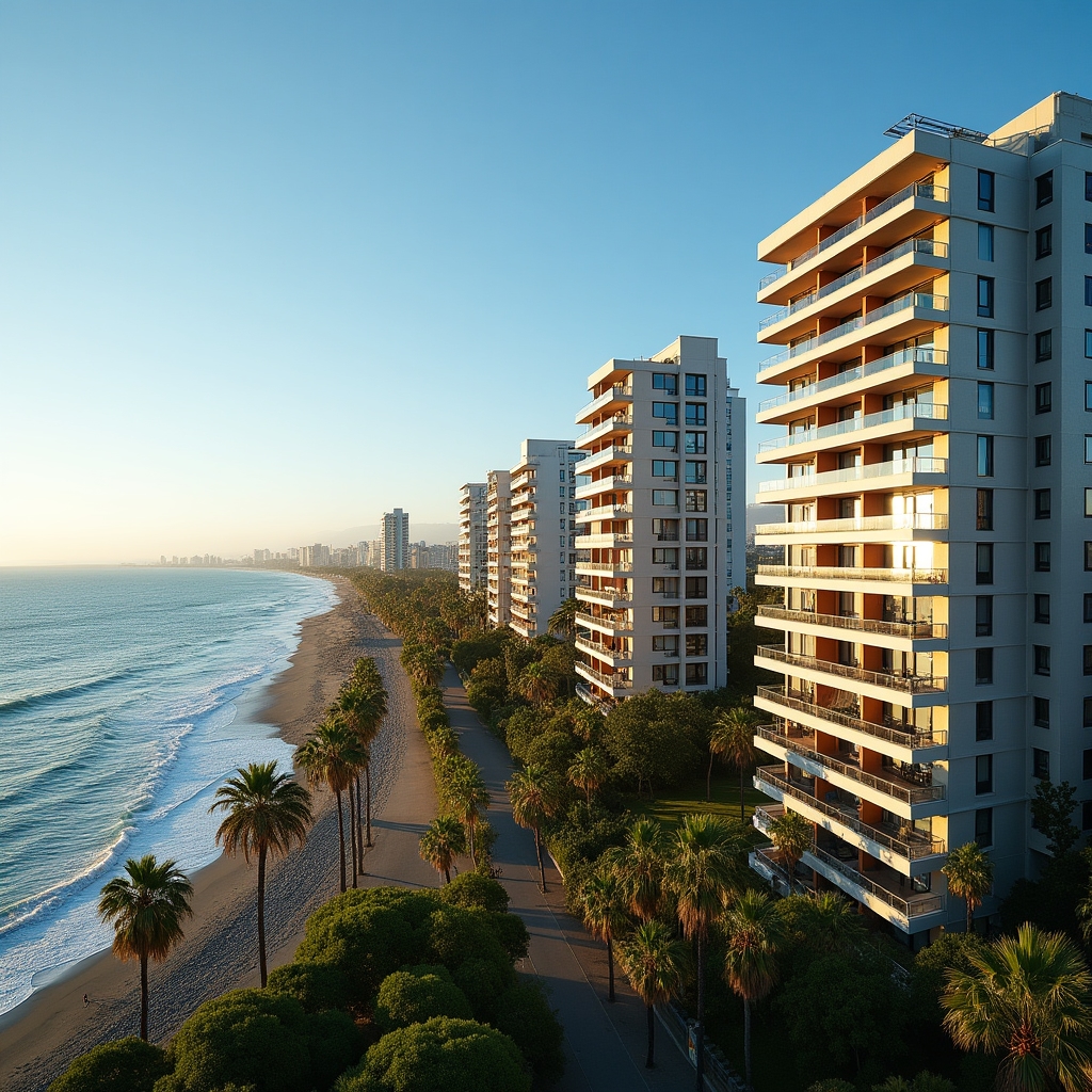 Coastal apartment buildings in Viña del Mar, Chile